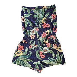Sunday Best Aritzia Tropical Bright Floral Sleeveless Romper Sz S
